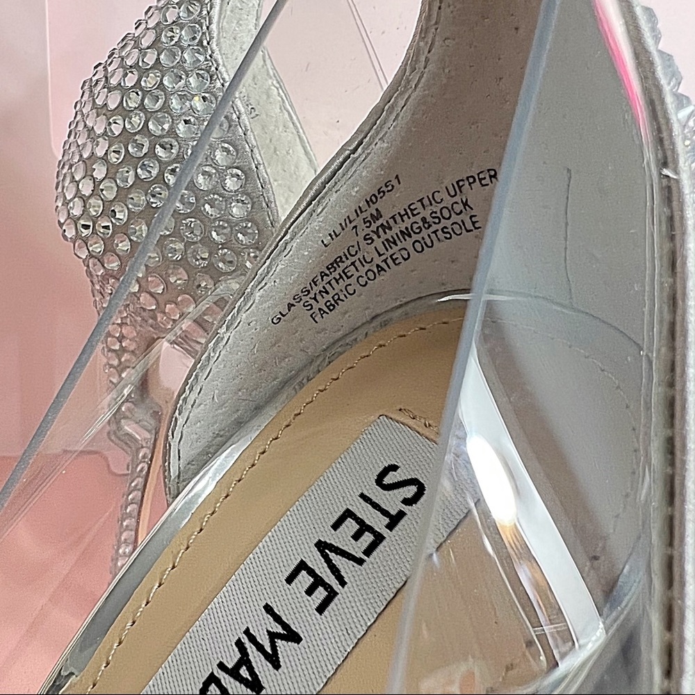 Steve Madden Lili Silver Studded Pump size 7.5 - Picture 10 of 12